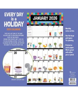 2026 Every Day's A Holiday Wall Calendar