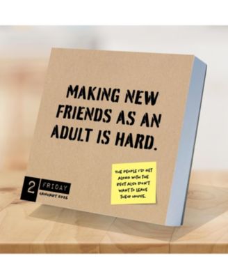 2026 Anti Affirmations/Daily Sarcasm Daily Desktop Calendar