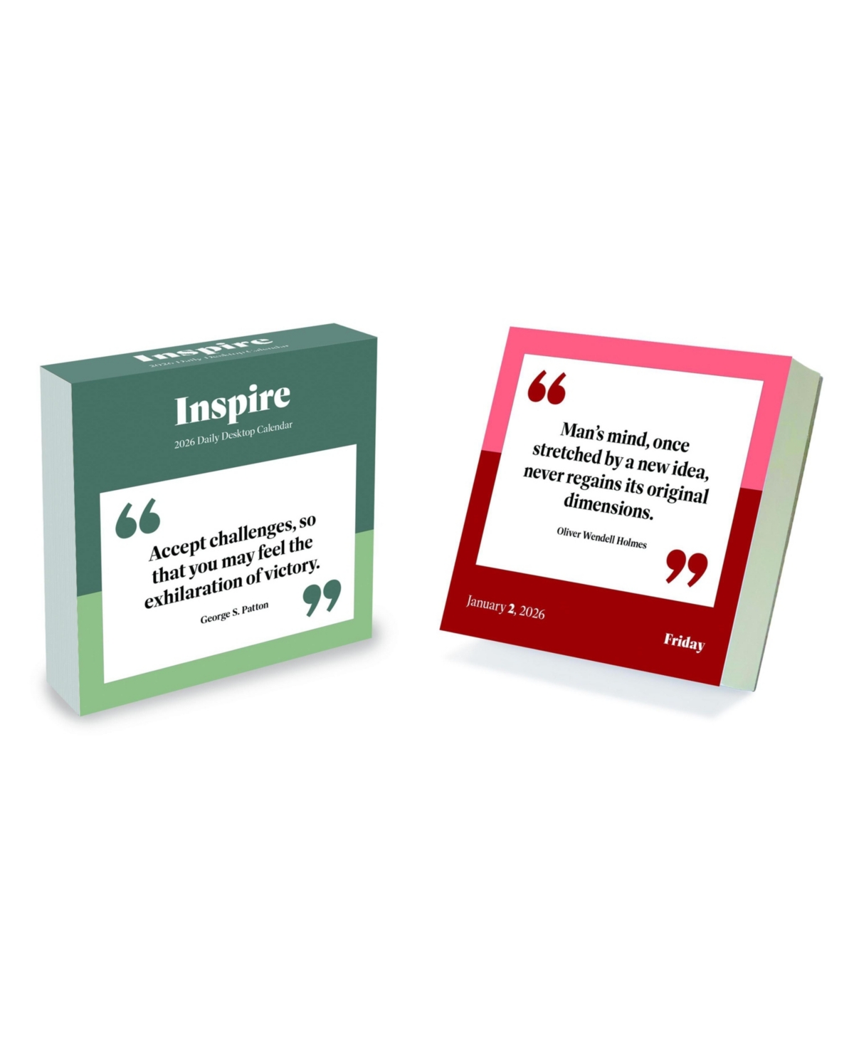 2026 Inspire Daily Desktop Calendar - Multicolor