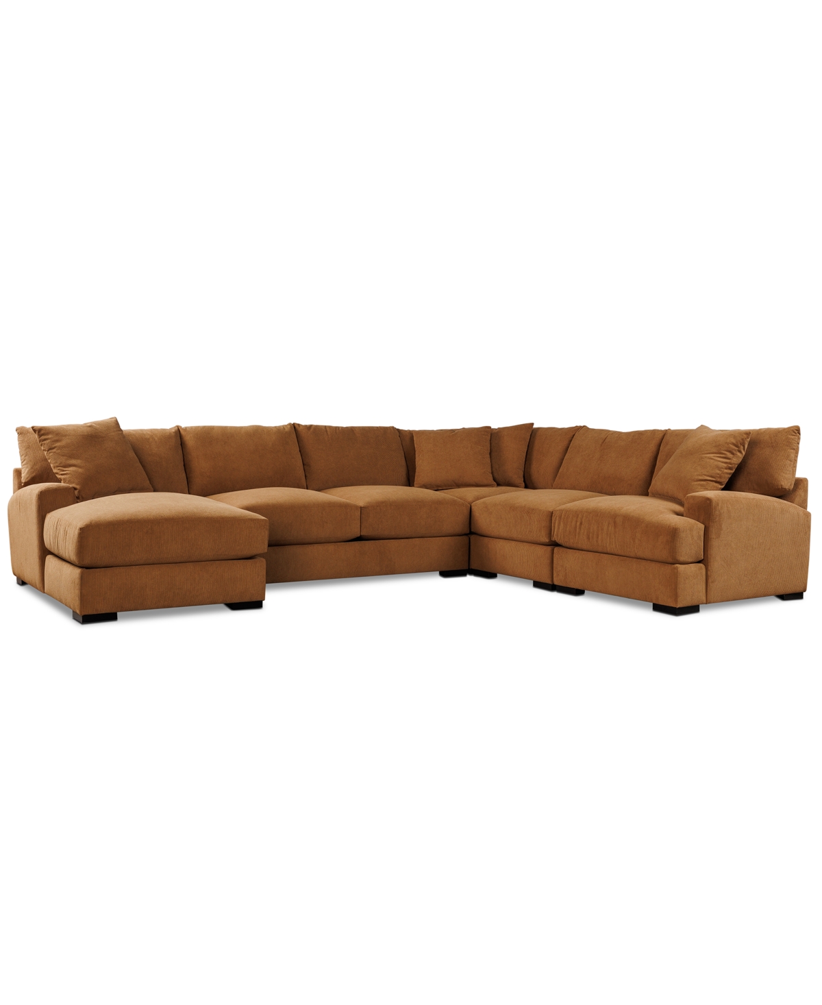 Macy's Rhyder 5-pc. Fabric Chaise Sectional, Exclusively At