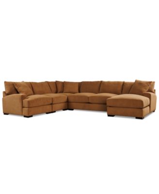 Rhyder 5-Pc. Fabric Chaise Sectional