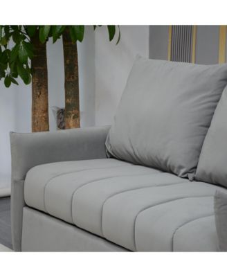 Convertible Velvet Sleeper Sofa Bed