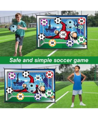 Sticky Soccer Games Set for Kids – Indoor/Outdoor Mini Goal with Adhesive Balls | No Inflation Needed | Fun Backyard & Birthday Gift for Boys & Girls Ages 3+