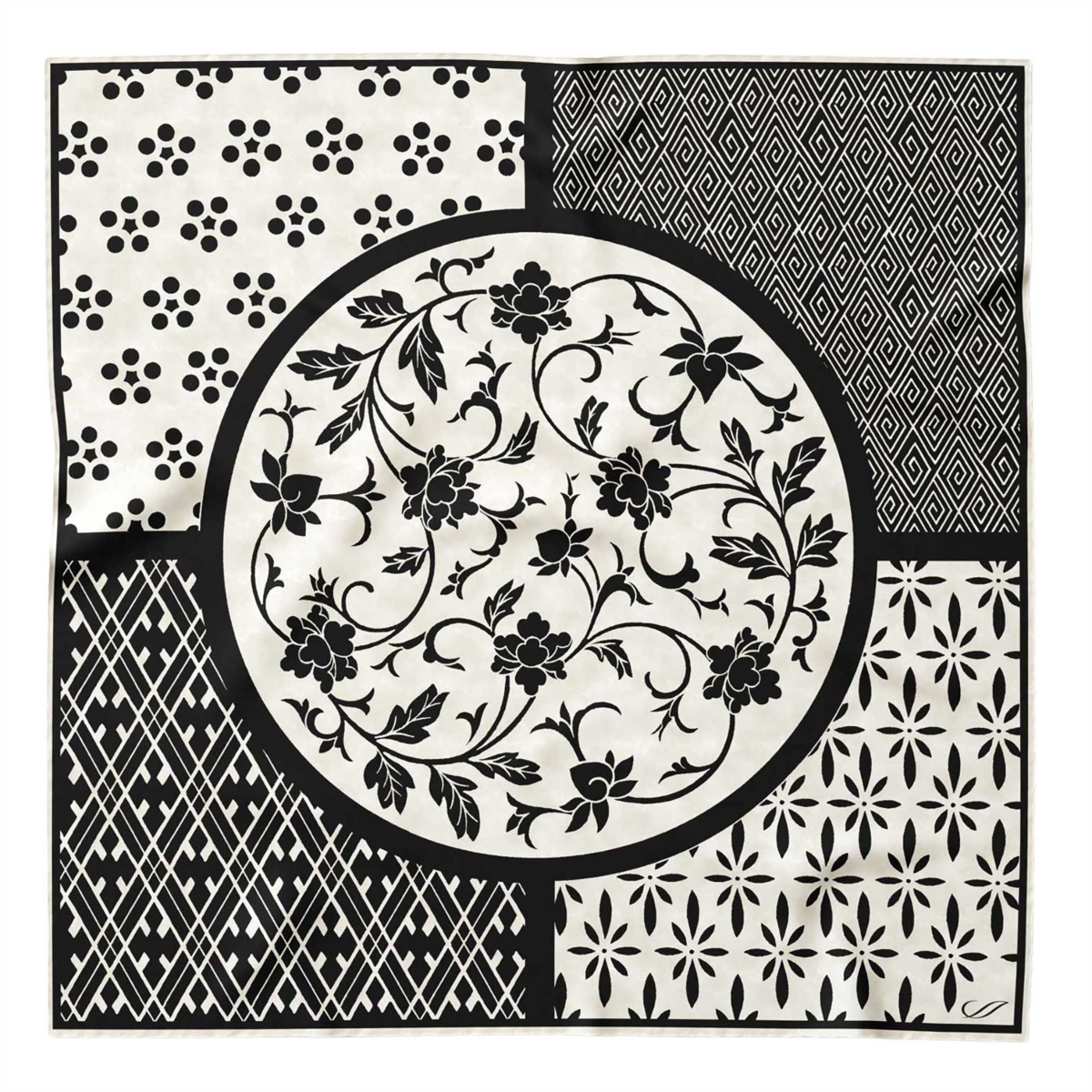 Nadia - Silk Bandana for Women - Red