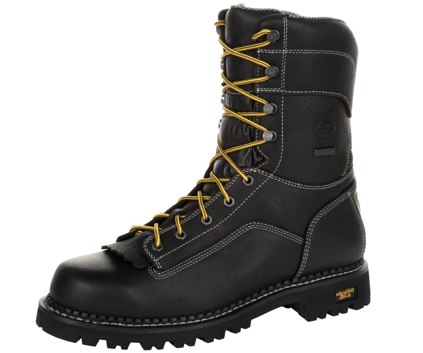 Мужские ботинки GEORGIA BOOT Amp LT Logger Low Heel Waterproof Work Boot, цвет: Чёрный — фото 2