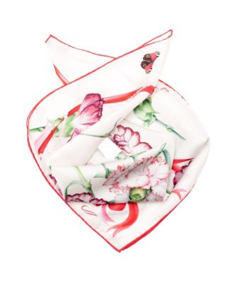 Dianthus - Silk Bandana for Women