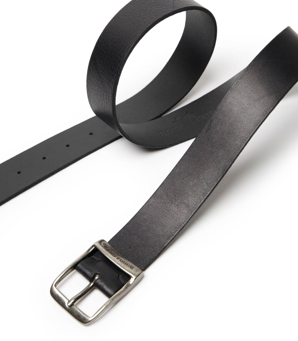 Rodd & Gunn Coronet Crescent Belt In Black