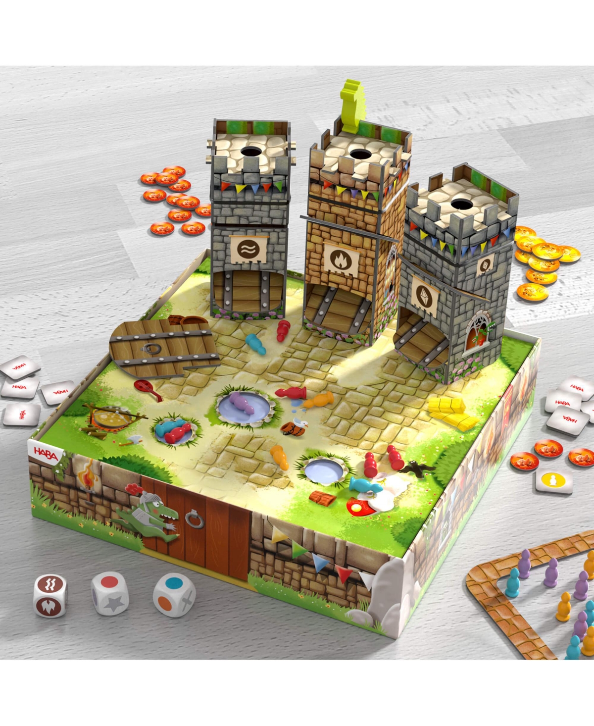 Haba Knuckling Knights: A New Twist on the Haba Games Classic, Strategy Board Games for Family Night and Fun Board Games for Knight & Castle Fans