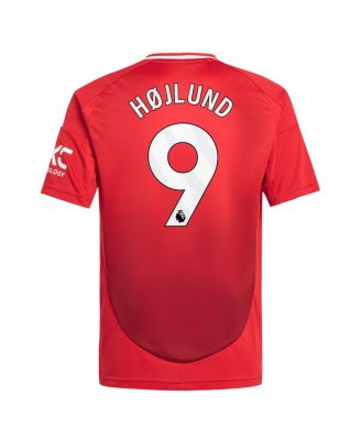 Big Boys and Girls Rasmus Hojlund Red Manchester United 2024/25 Home Replica Player Jersey
