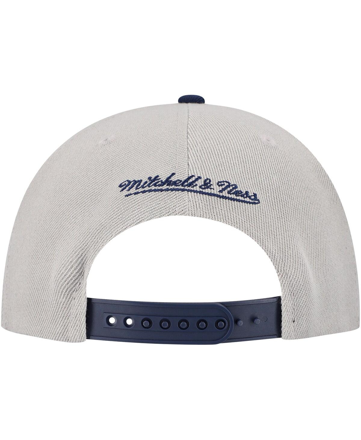 Mitchell & Ness Men's Gray Detroit Tigers Knock Out Panel Snapback Hat