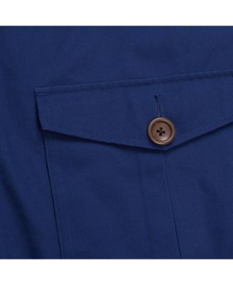 Men's Blue New York Rangers Vintage Coaches Cotton Twill Full-Zip Jacket