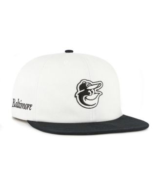 '47 Brand - Men's  White/Black Baltimore Orioles Foundation Captain Snapback Hat