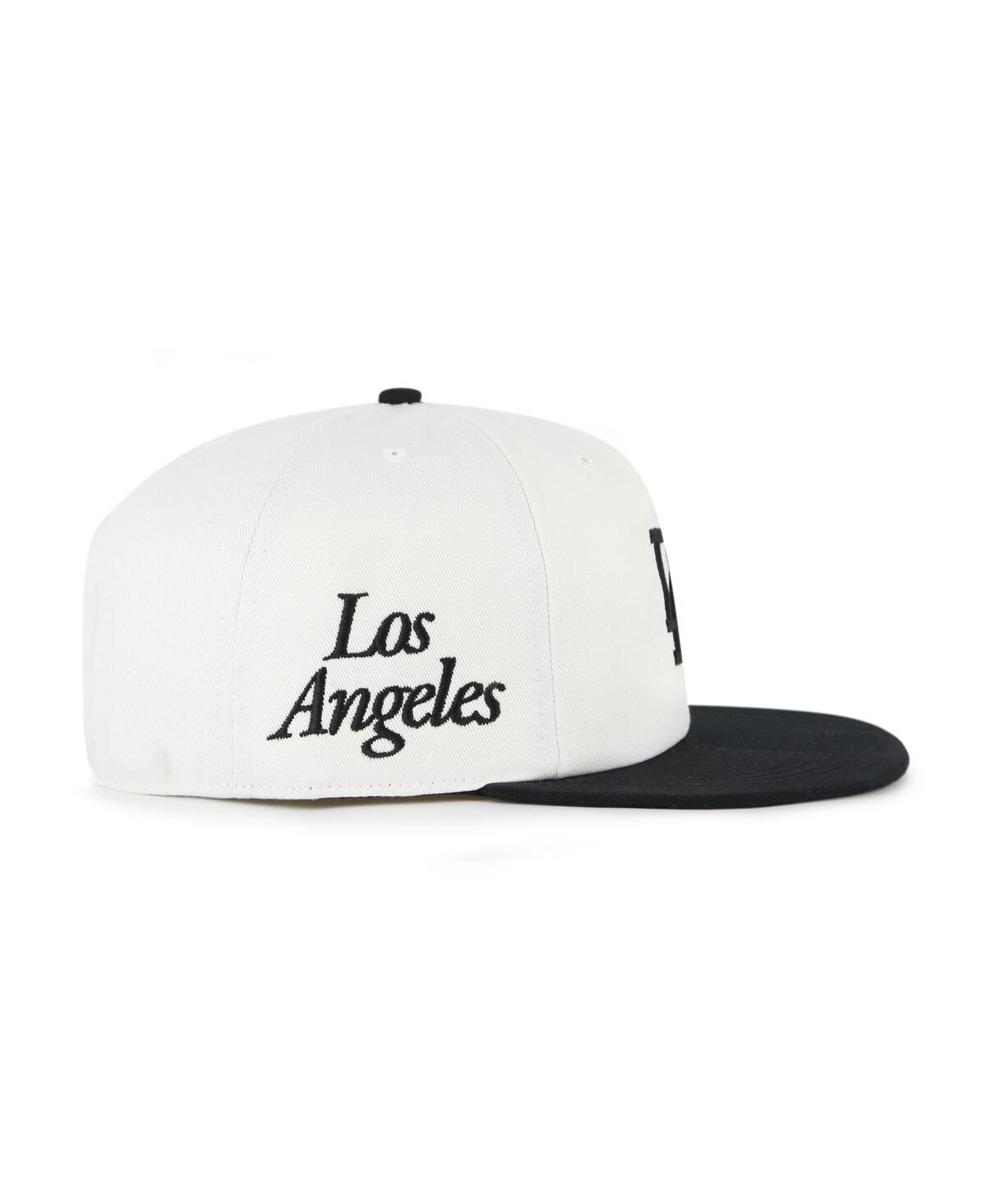 47 Brand Women's White/black Los Angeles Dodgers Foundation Captain Snapback Hat