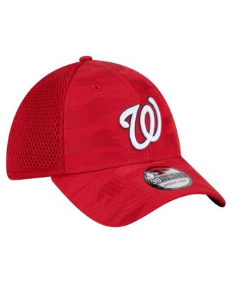 Men's Red Washington Nationals Subtle Camo 39THIRTY Flex Hat