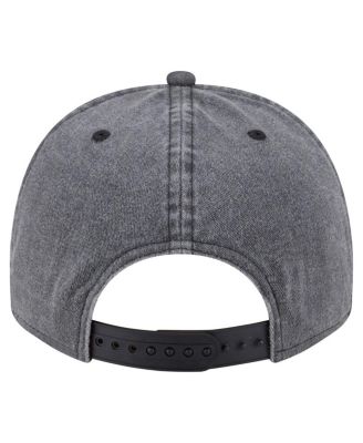 Men's Black Dallas Cowboys Throwback Washed A-Frame 9FIFTY Snapback Hat