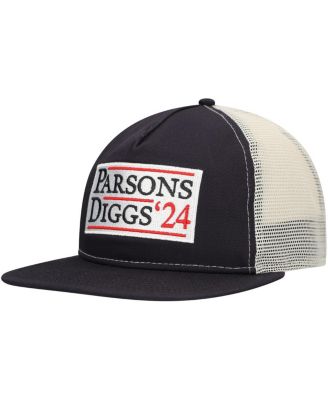 Men's Navy/Natural Dallas Cowboys Election Trucker Golfer Snapback Hat