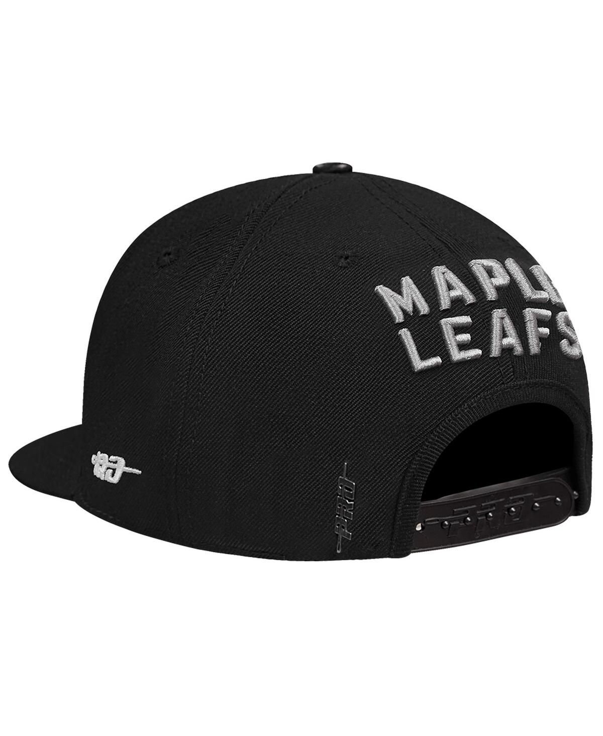 Shop Pro Standard Men's Cream/black Toronto Maple Leaf's French Terry Snapback Hat