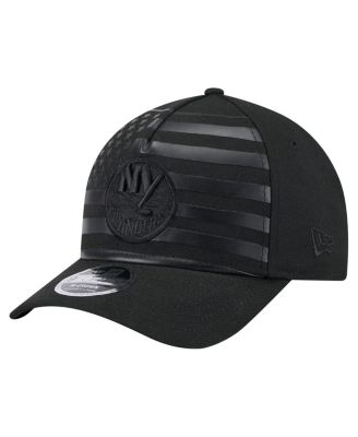 New Era - Men's Black New York Islanders Game Day Stealth Flag 9FORTY A-Frame Adjustable Hat