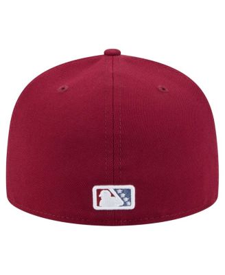 Men's Burgundy Frisco RoughRiders Authentic Collection 59FIFTY Fitted Hat