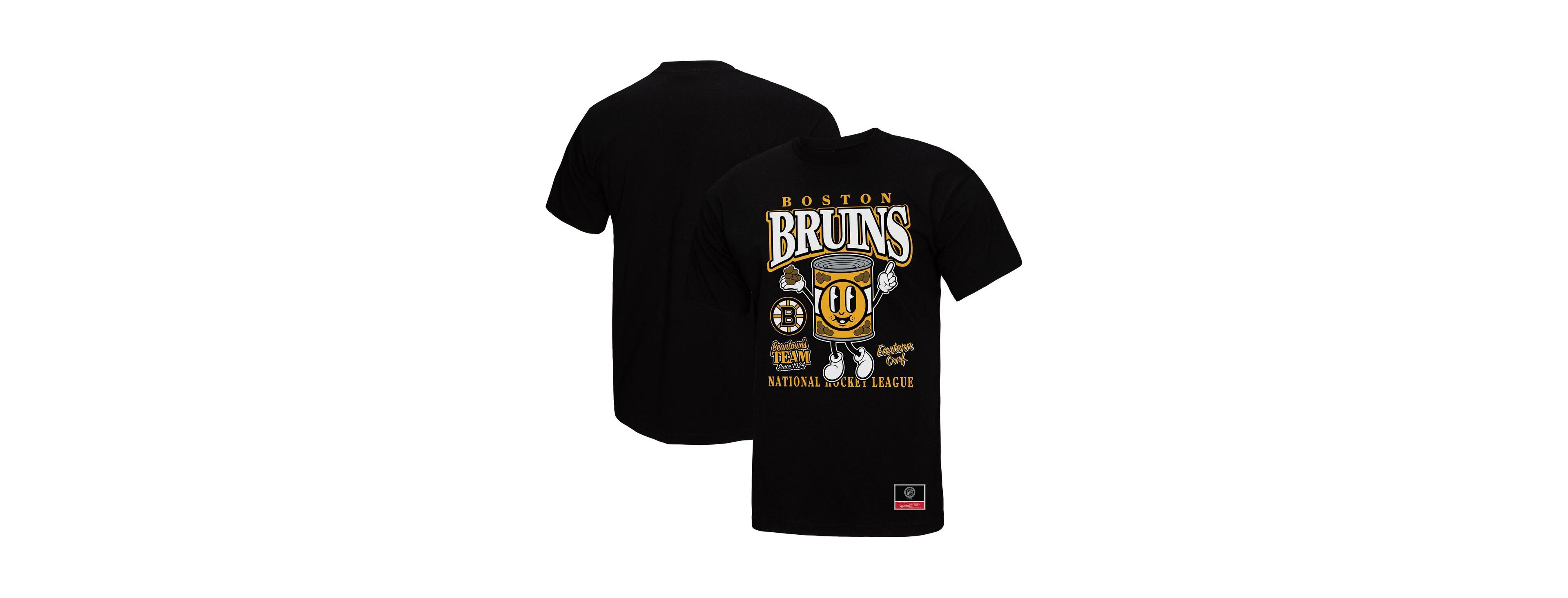 Mitchell & Ness Men's Black Boston Bruins Local Food T-Shirt