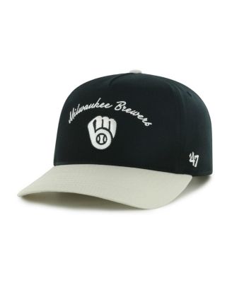 '47 Brand - Men's  Black Milwaukee Brewers Stable Hitch Adjustable Hat