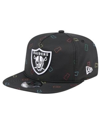 New Era - Men's Black Las Vegas Raiders Gummy Golfer Snapback Hat