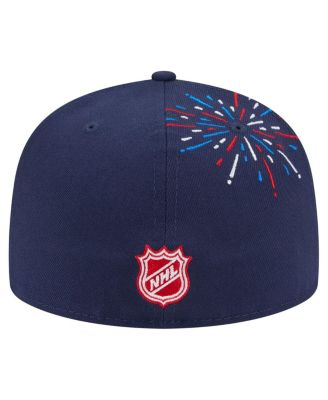 Men's Navy Detroit Red Wings Americana Fireworks 59FIFTY Fitted Hat