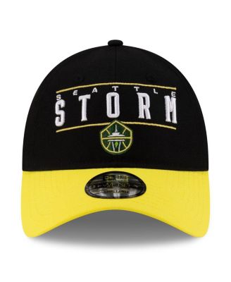 Men's and Women's Black/Yellow Seattle Storm 2025 WNBA Draft 9TWENTY Adjustable Hat