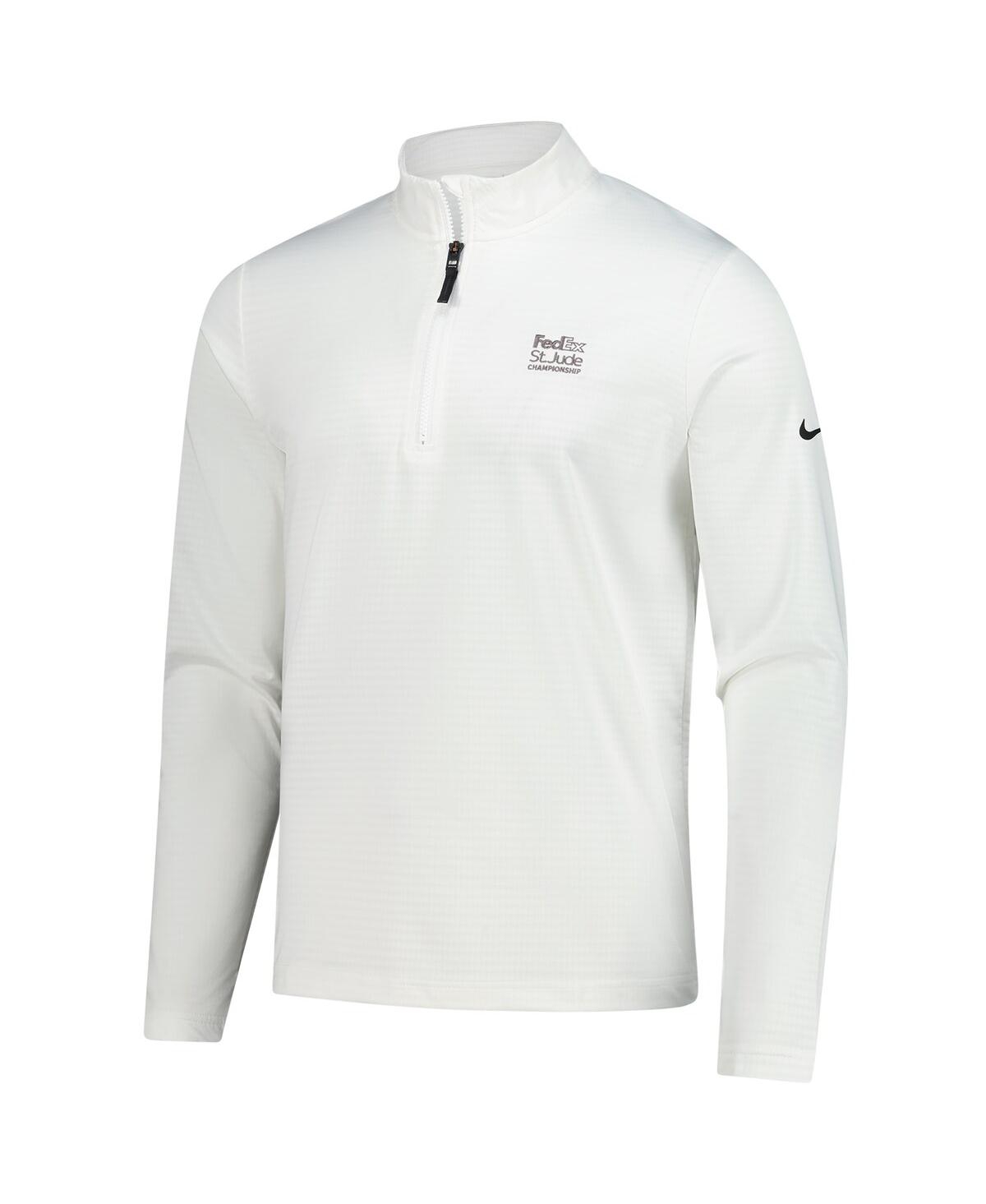 Nike Men's White Fedex St. Jude Championship Performance Victory Quarter-zip Pullover Sweatshirt