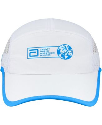 Men's and Women's White World Marathon Majors Running Mesh Adjustable Hat