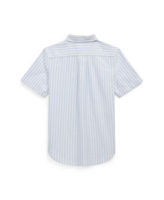 Big Boys Striped Oxford Short Sleeve Shirt