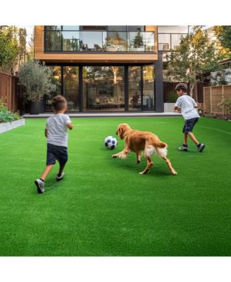4pcs 50x3 Ft Artificial Grass Turf 1.38" Fake Grass Rug Indoor Batting Tunnels Outdoor Synthetic Lawn