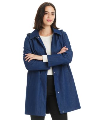 Women's Hooded A-Line Coat