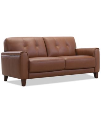 Ashlinn 82" 2 Seat Leather Sofa, Exclusively at Macy's