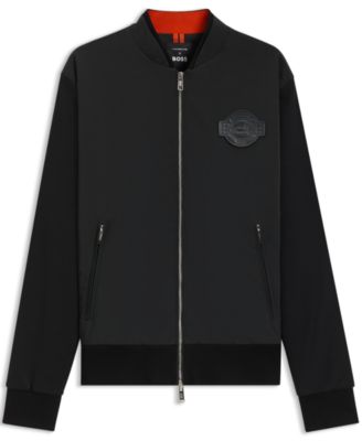 Porsche x BOSS Men's Cotton-Blend Jersey Jacket