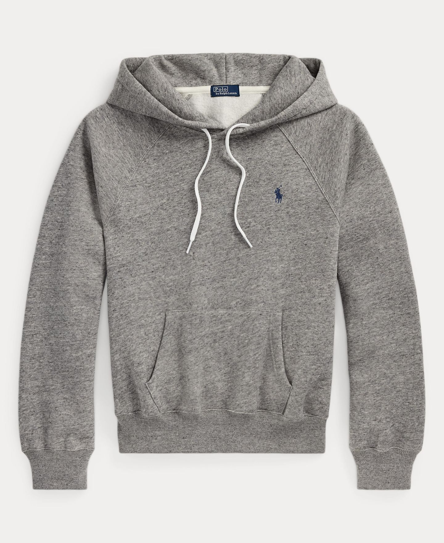 Женское худи Polo Ralph Lauren Shrunken Fit Fleece, цвет: Меланжевый — фото 5