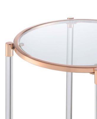 20" Royal Crest 2 Tier Acrylic Glass End Table