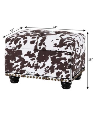 17.75" Designs4Comfort 5th Avenue Storage Ottoman