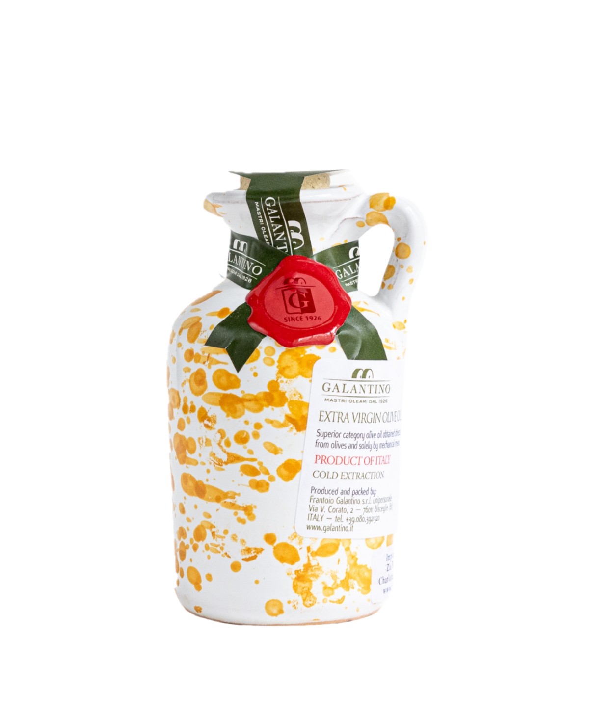 Zia Pia Fantasia Extra Virgin Olive Oil Ceramic, Yellow 100ml