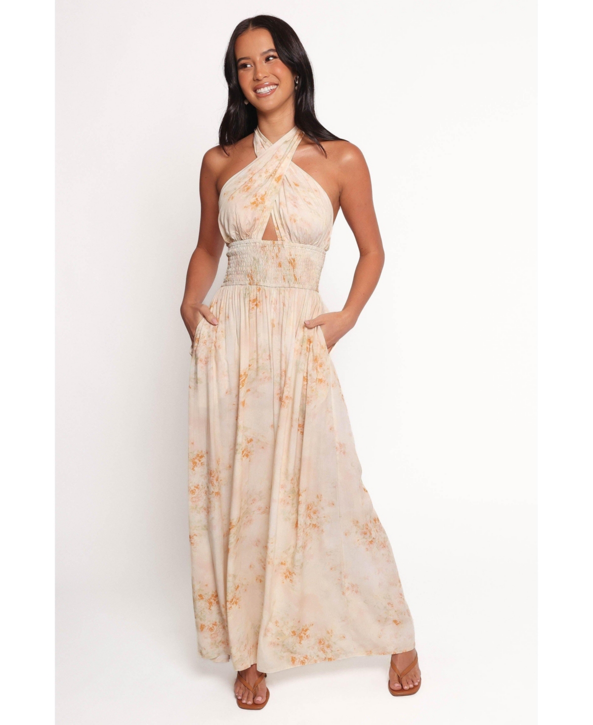 Women's Lunaria Halterneck Jumpsuit - Floral