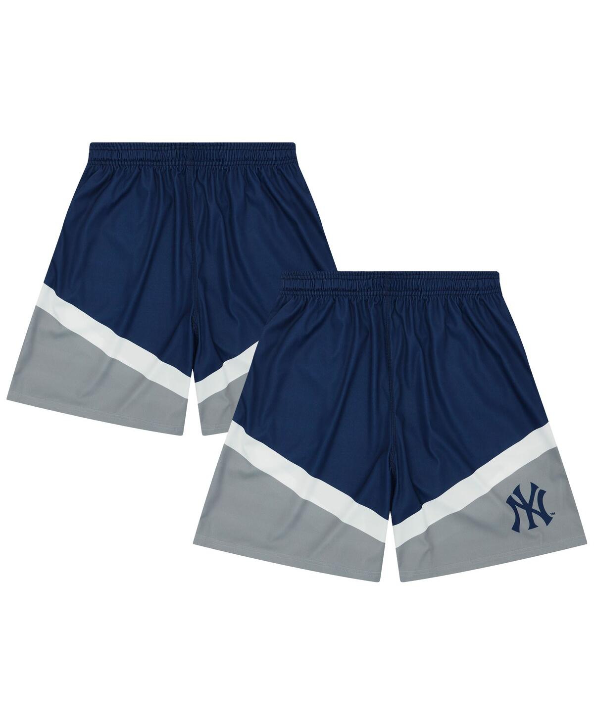 Men's Blue New York Yankees Color-Blocked Shorts - Blue