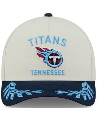 Men's Cream/Navy Tennessee Titans 2025 NFL Draft 9FORTY A-Frame M-Crown Adjustable Hat