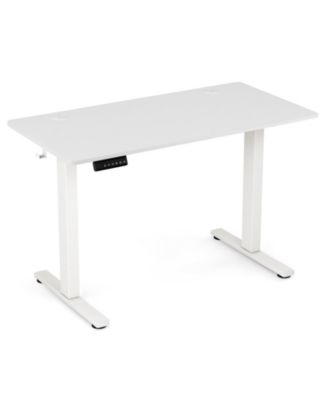 Electric Standing Desk with 3 Memory Height Settings and 2 Hanging Hooks & Cable Management