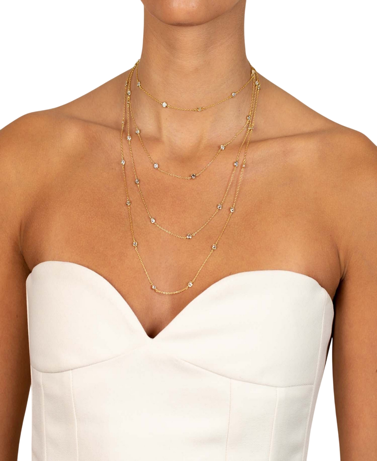 By Adina Eden Diamond By The Yard Necklace