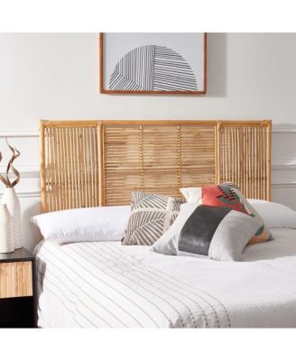 Falyn Rectangle Jawit Rattan Full Headboard