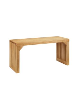 Pine Dining Bench & Table with Glass Top