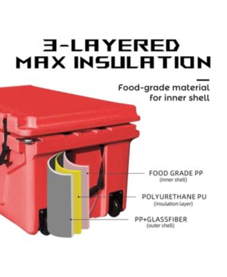 Streamdale Portable 65QT Insulated Cooler Box