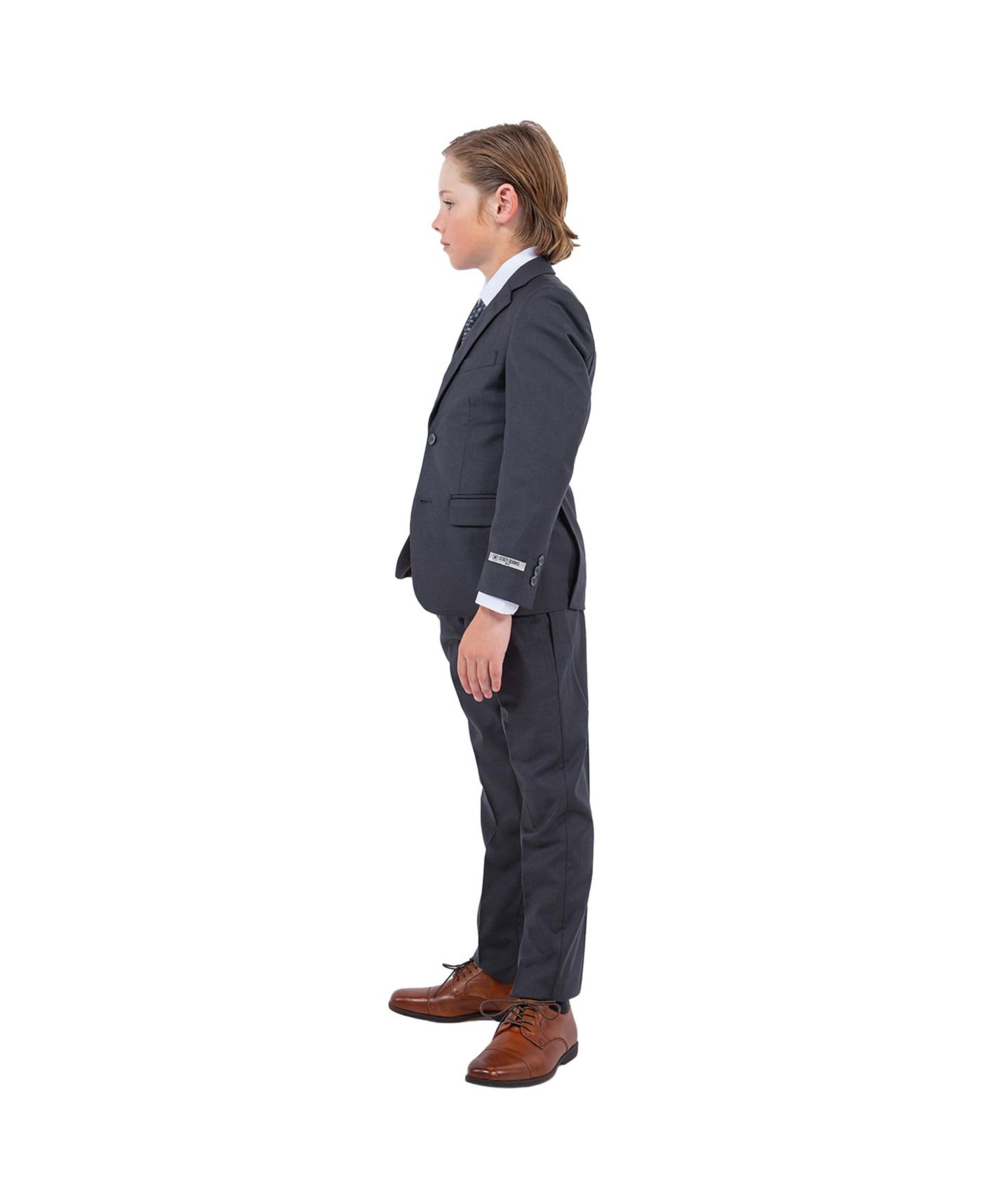 Комплекты Stacy Adams Charcoal Grey 5 PC Suit для мальчиков, цвет: Угольный серый — фото 2