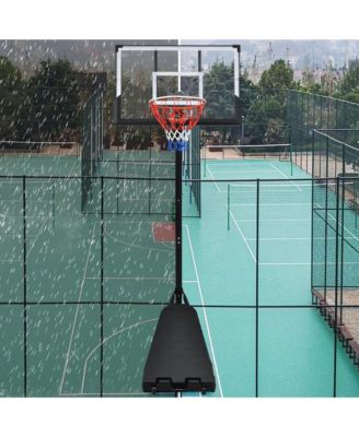 Portable Basketball Hoop System ,8-10ft Height Adjustable for Youth Adults LED Basketball Hoop Lights