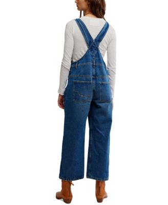 Women's Deep Trance Cotton Cropped Overalls